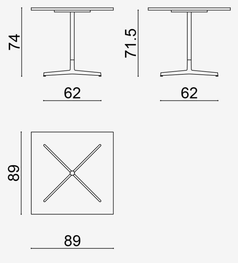 Стол со спицами Arper Wim ARCH-00041896 - Вид №26