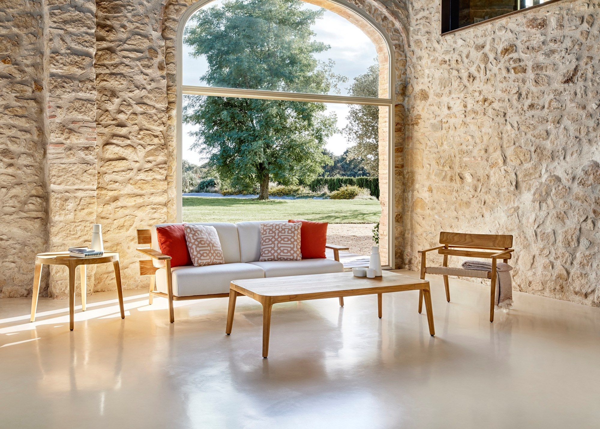 Прямоугольный садовый стол из тикового дерева POINT Paralel ARCH-00026354 - Вид №1