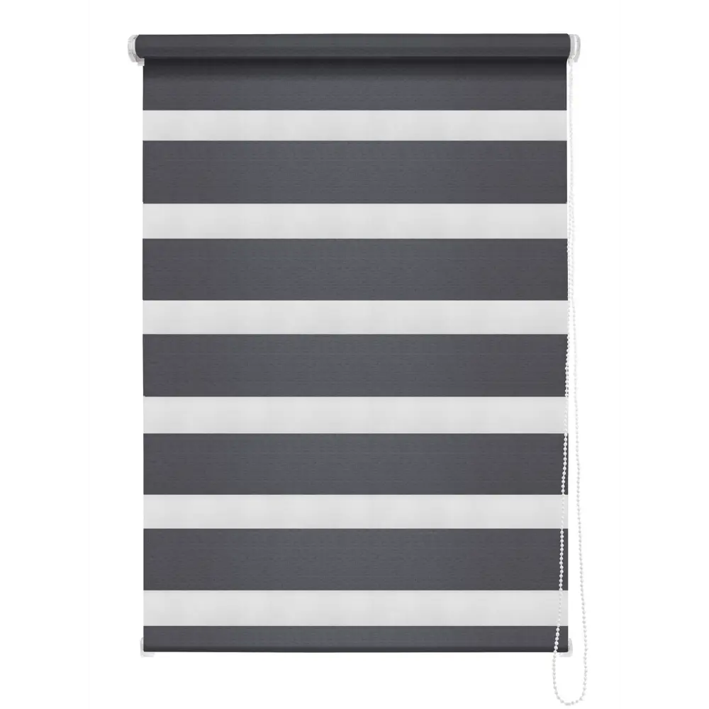 Штора рулонная день-ночь Madrid 70x160 см графит MIAMOZA Коллекция 2024г STLM-2007561