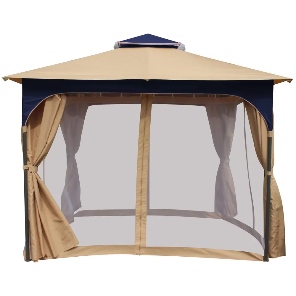 Набор для павильона Сапфир: сетка, тент, сумка для переноски бежевый/ синий Santreyd STLM-2072798