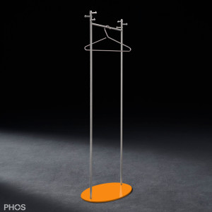 GST1-BPO Вешалка для одежды Twin с овальным основанием, цвет основания: оранжевый PHOS