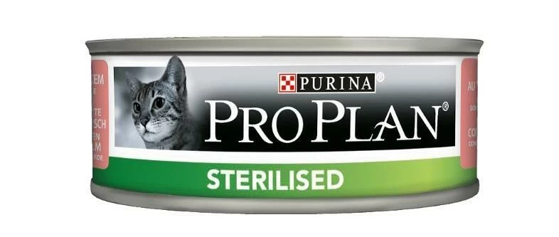 Корм для стерилизованных кошек Purina Pro Plan Sterilised для профилактики мкб, с лососем 2шт. Х 10 кг.