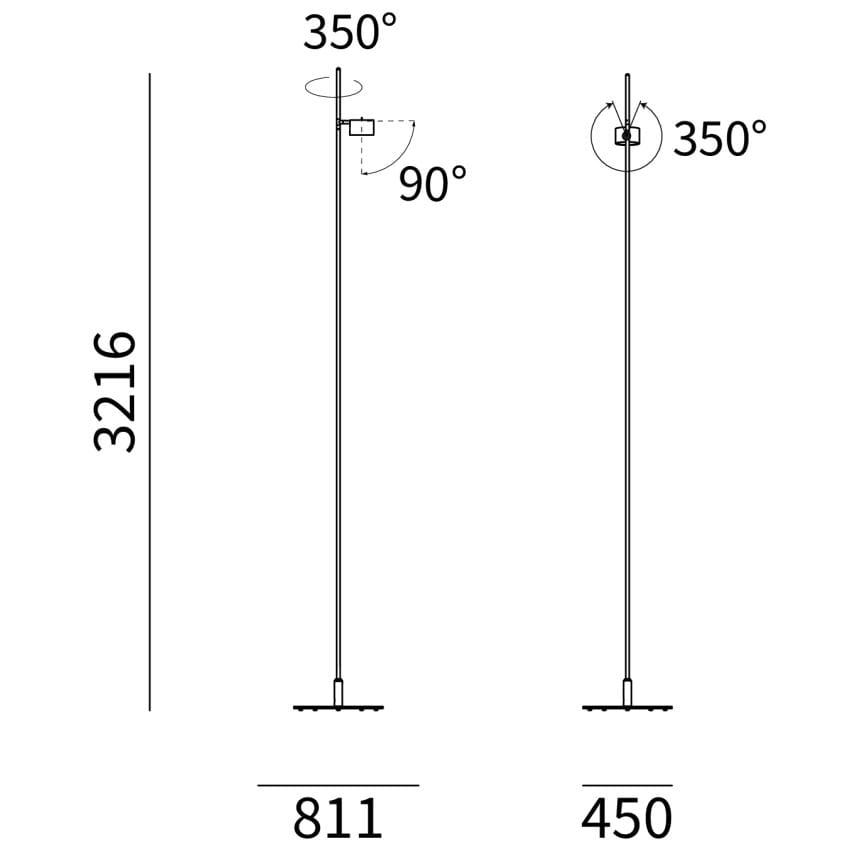Регулируемый напольный напольный светильник Сид Lucifero's IFerrosi ARCH-00150189 - Вид №2