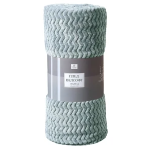 Плед Lebet 150х200 см велсофт цвет светло-голуб