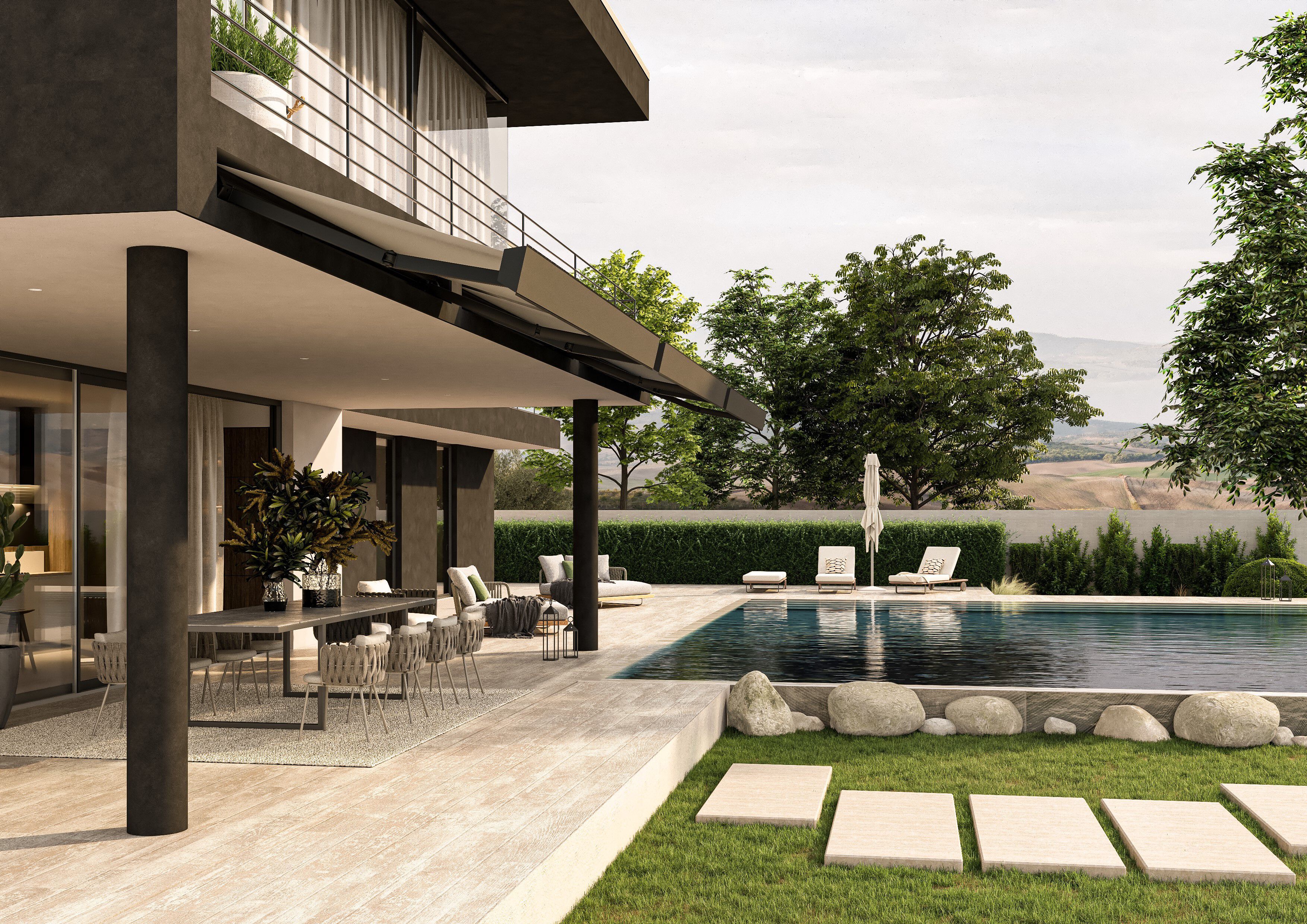 Встраиваемый тент со встроенным освещением KE Outdoor Design INCA ARCH-00023515 - Вид №1