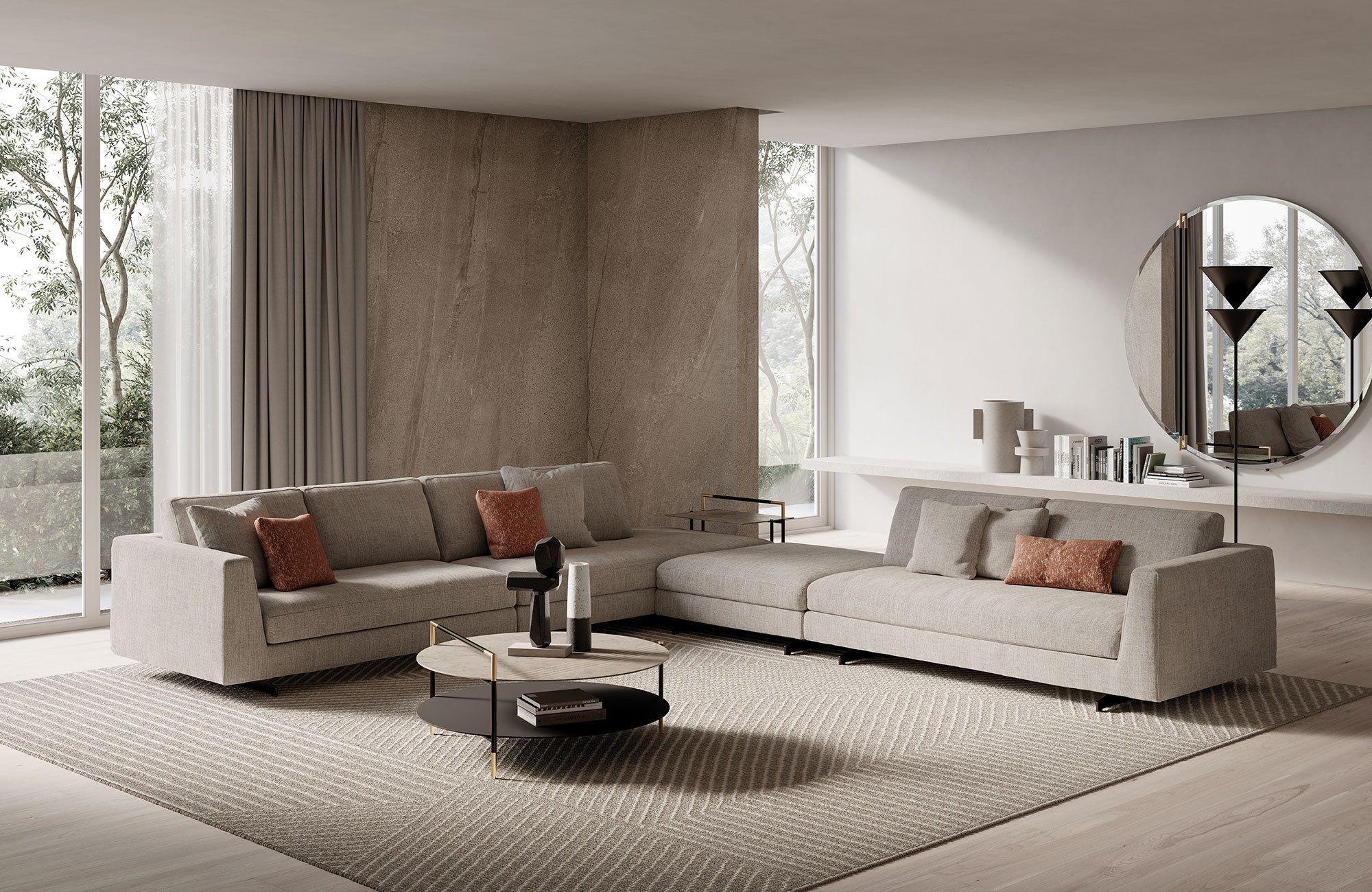 Съемный диван из ткани Frigerio Davis ARCH-00023494 - Вид №7