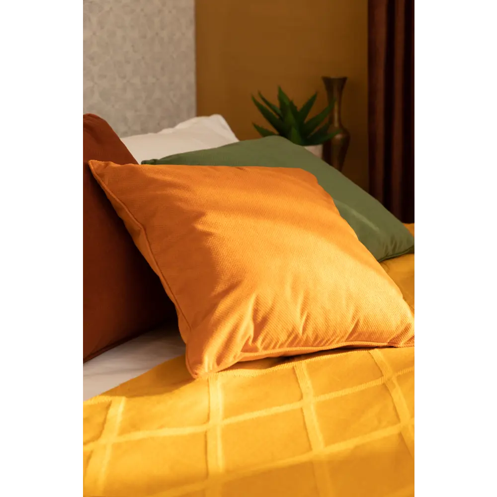 Подушка Грид 45x45 см бронзовая 82697829 STLM-2022527 LINEN WAY  - Вид №4