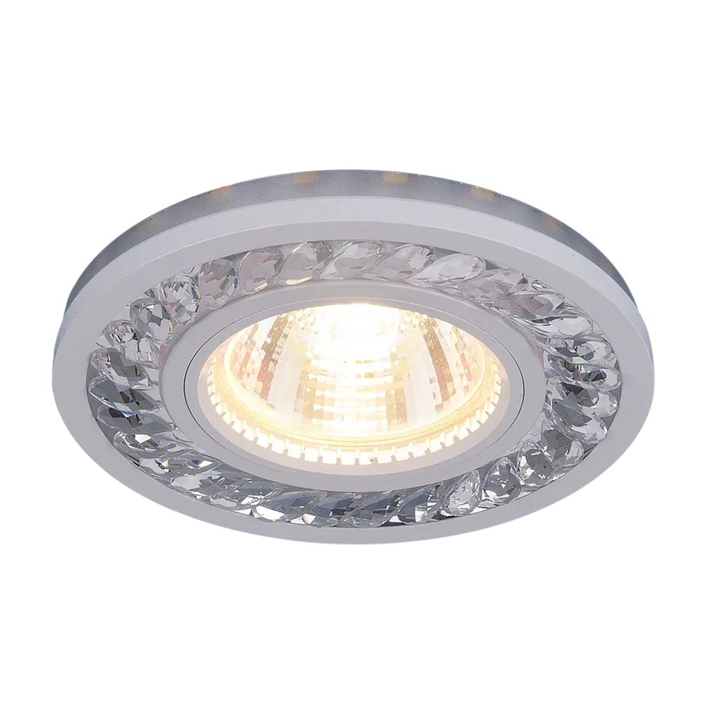 Спот точечный встраиваемый Elektrostandard 8355 MR16 с LED-подсветкой под отверстие 65 мм, 1 м², цвет прозрачный/белый 82013444 STLM-2085161 