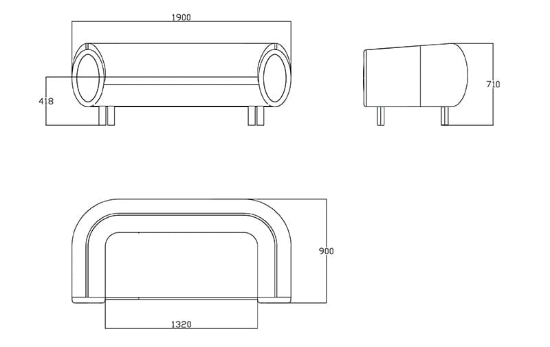2-местный диван из полиэстера Sitland Тоби ARCH-00043165 - Вид №6