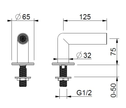 Дозирующий носик из нержавеющей стали для столешницы для умывальника BEAMTECH App ARCH-00066908 - Вид №3
