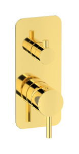 Внешние части встроенного в стену смесителя на 3 потребителя WE ARE IB mt312oo Gold MilanoTorino