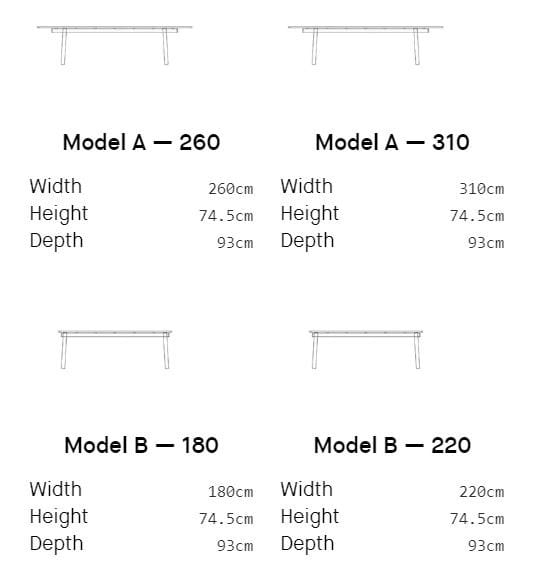 Деревянный прямоугольный стол Moca FIX YOUR TABLE ARCH-00119138 - Вид №12