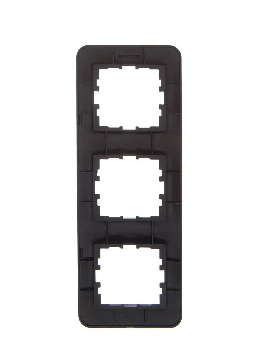 ASTI Рамка 3-ая вертикальная б/вст чёрный бархат LEZARD 7081-4200-153 - Вид №1