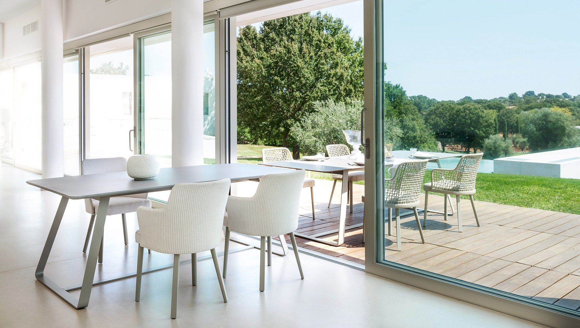 Прямоугольный стальной стол Varaschin Колонаки ARCH-00064425 - Вид №8