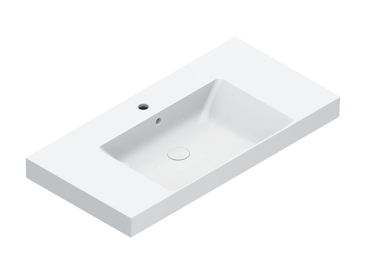 Одноместная прямоугольная раковина с столешницей CERAMICA CATALANO ноль ARCH-00017986