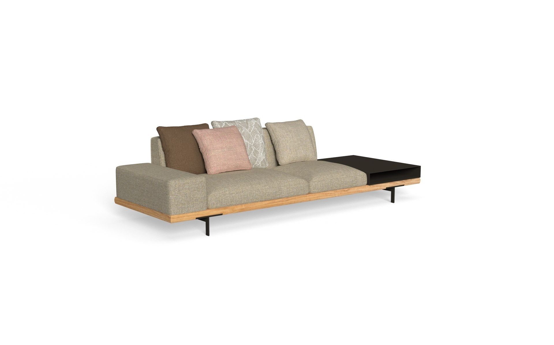 4-местный садовый диван Accoya из ткани и дерева Talenti Allure ARCH-00051286 - Вид №17