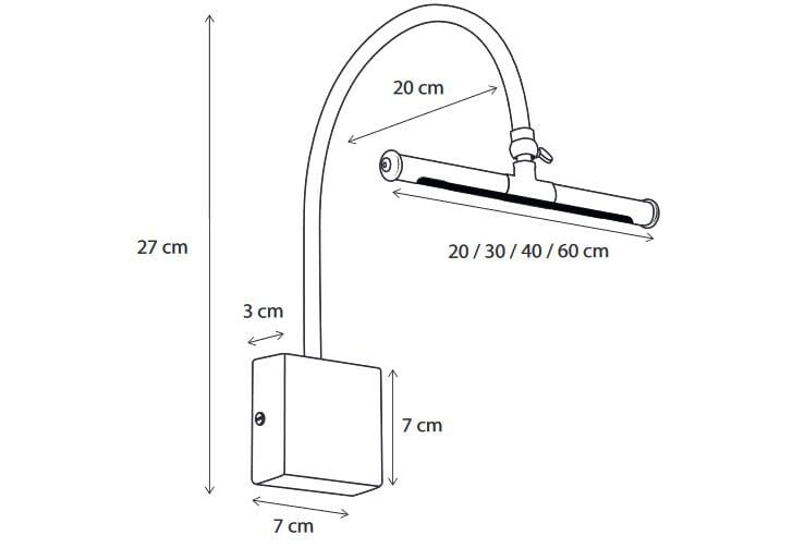 Латунный светодиодный настенный светильник для картин Authentage Lighting Matisse ARCH-00073580 - Вид №1