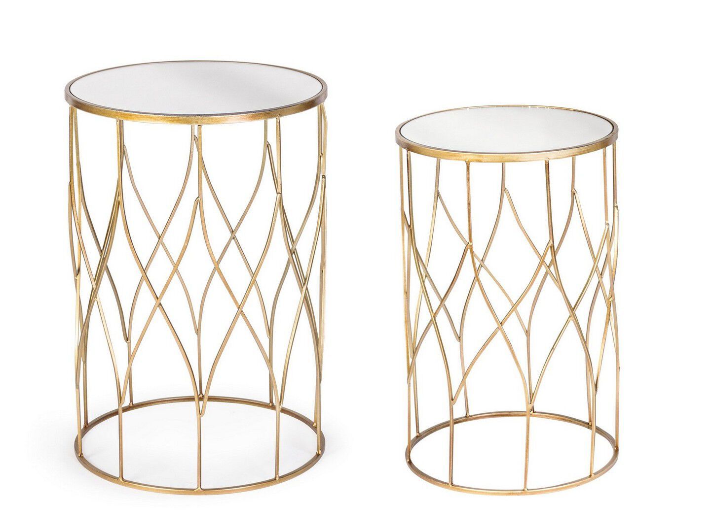 Набор из двух металлических круглых столиков BIZZOTTO Elenor ARCH-00107729 - Вид №2