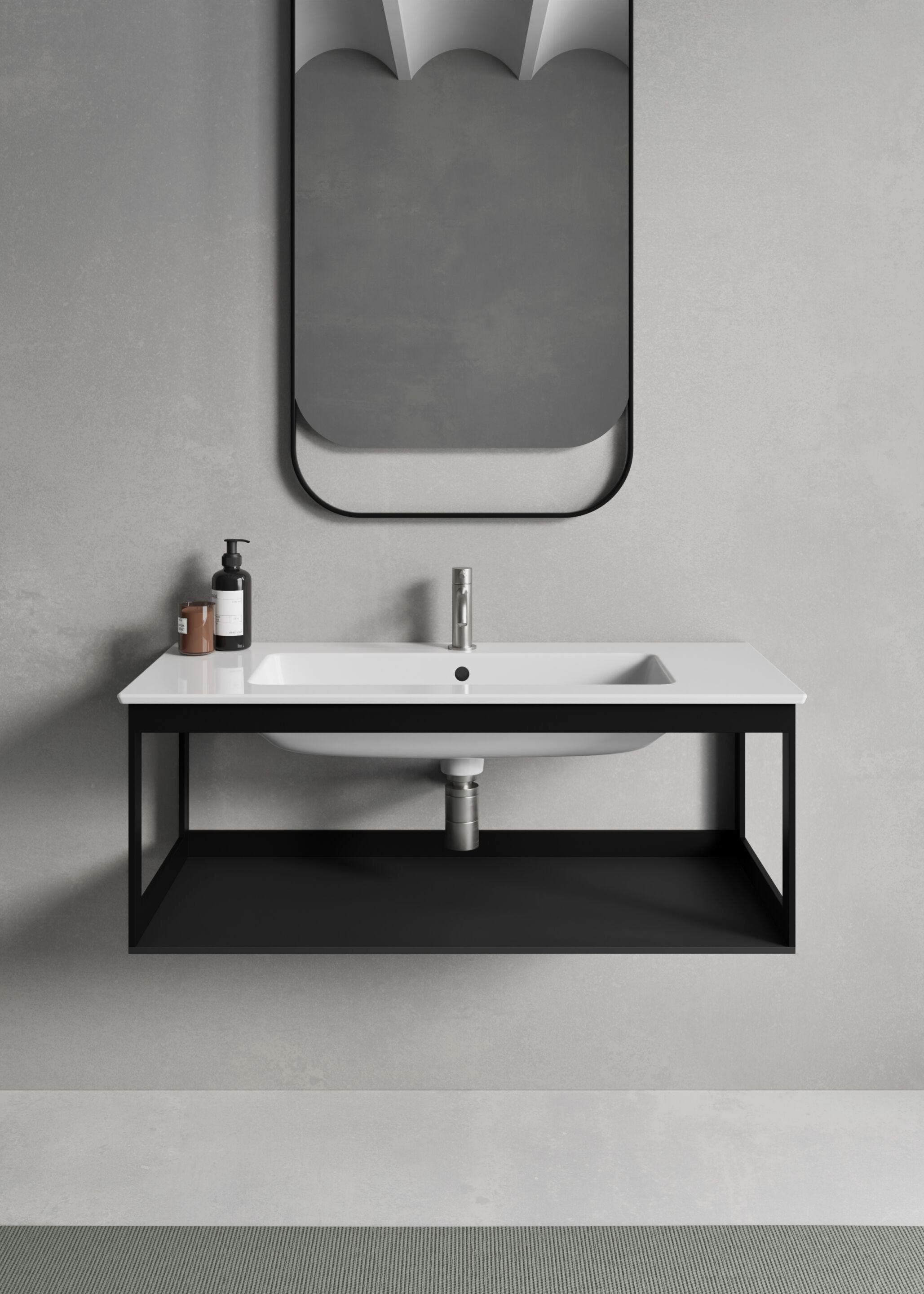 Прямоугольная раковина с держателем для полотенец GSI ceramica чистый ARCH-00079337 - Вид №4