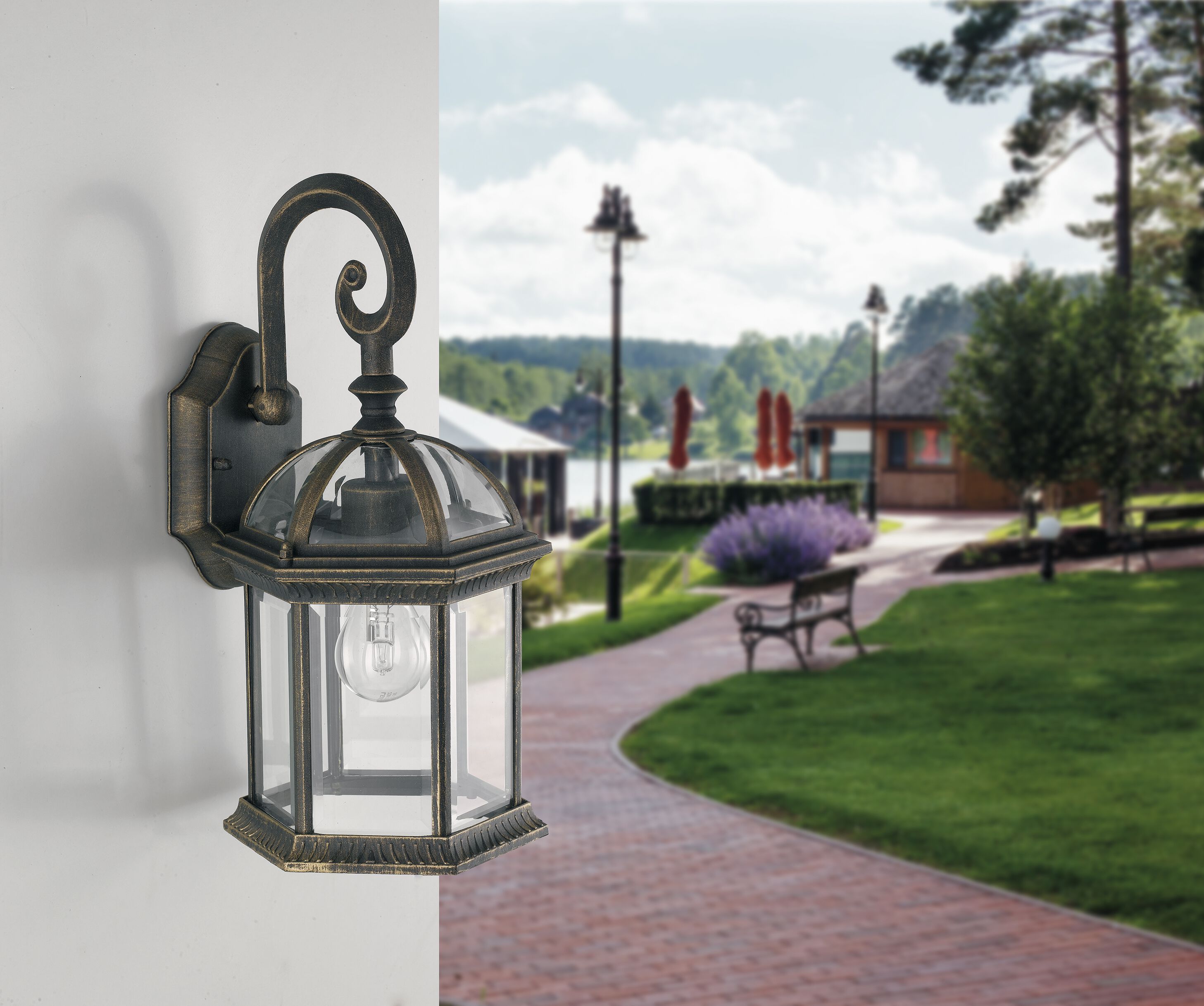 Литой алюминиевый открытый настенный светильник Fan Europe Lighting INTEC ARCH-00049866 - Вид №1