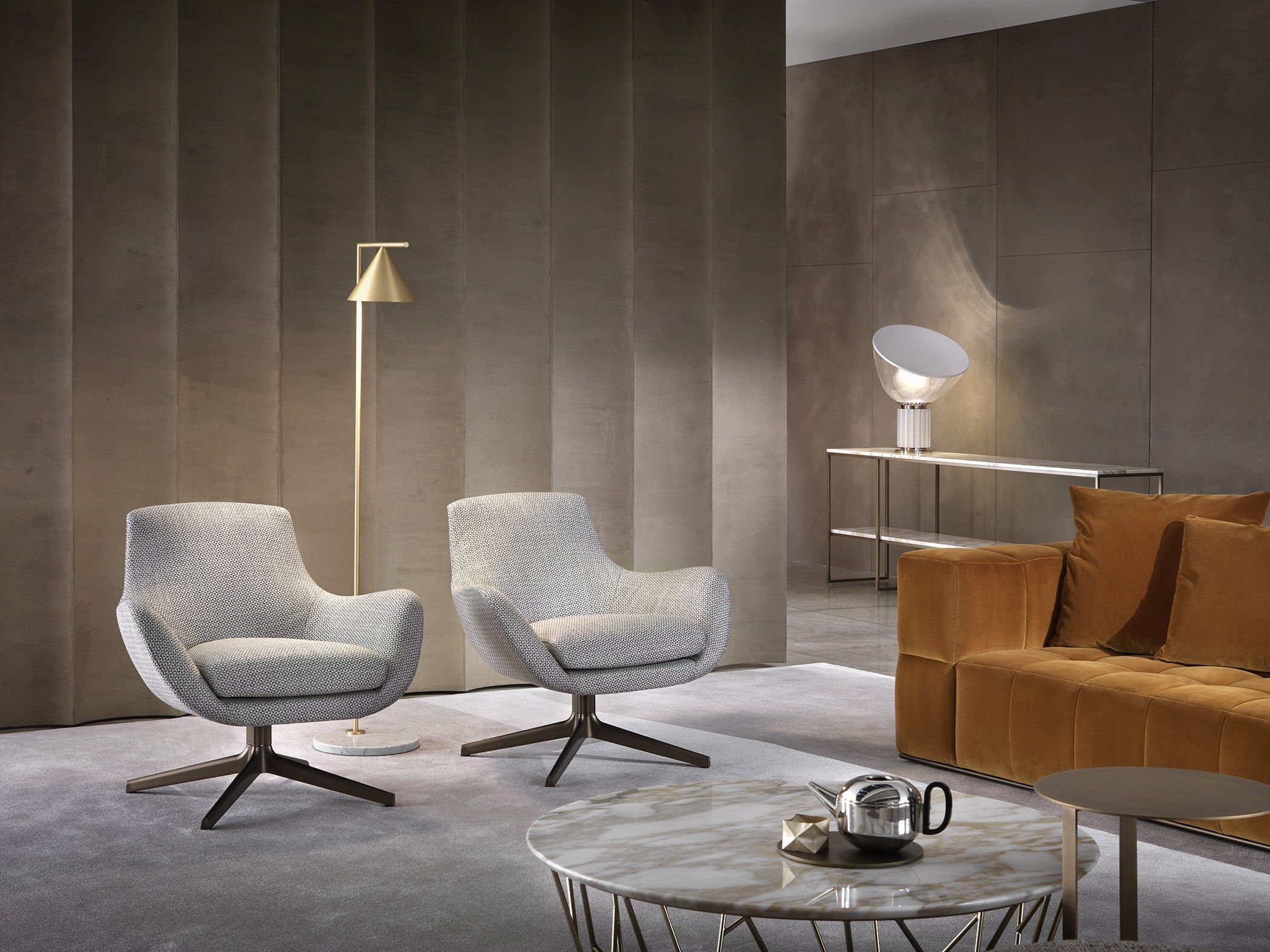 Спицевое вращающееся кресло с подлокотниками Marelli BRERA ARCH-00121414 - Вид №8