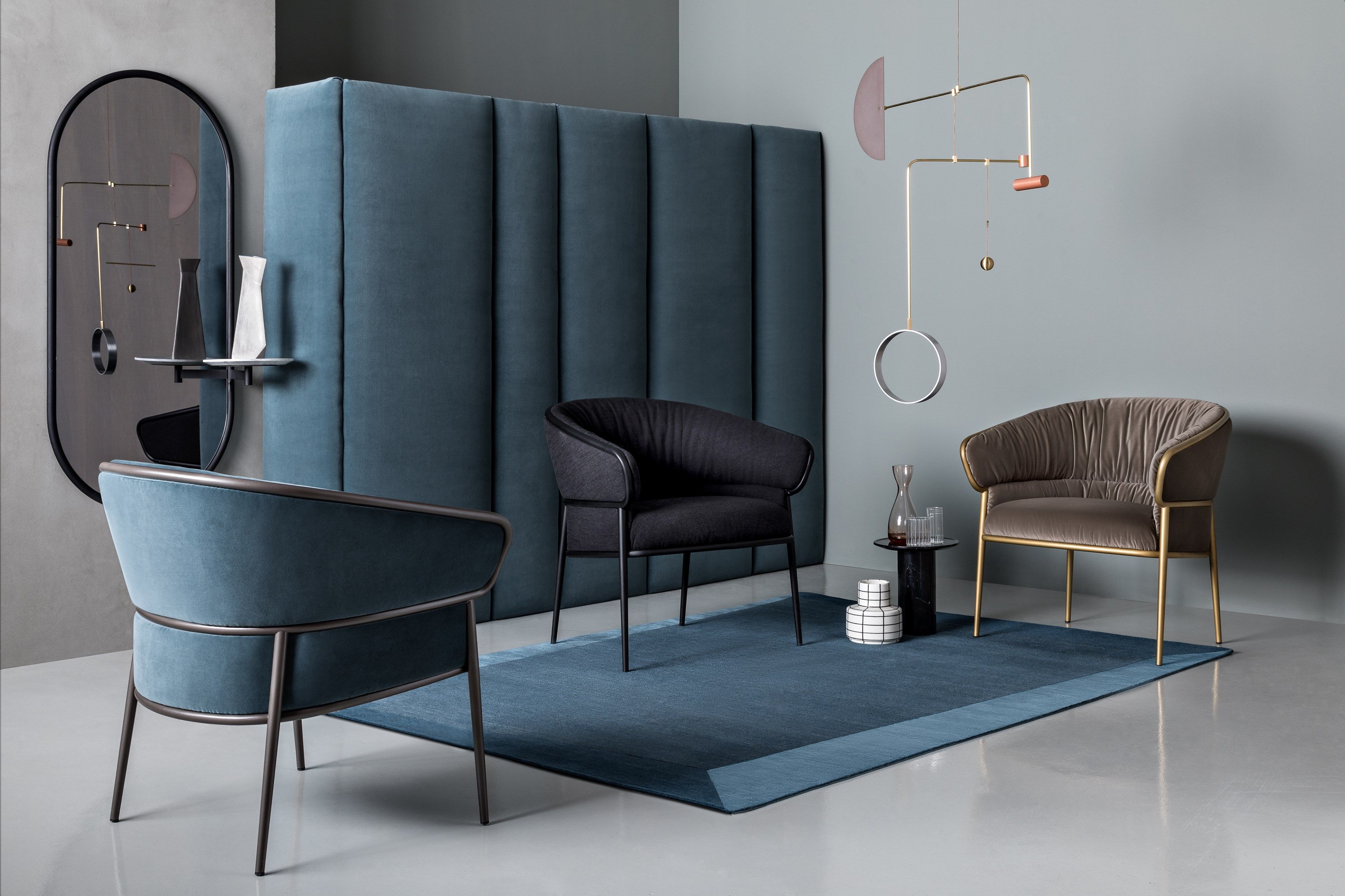 Тканевое кресло с подлокотниками SP01 Shu-Ying ARCH-00024098 - Вид №4