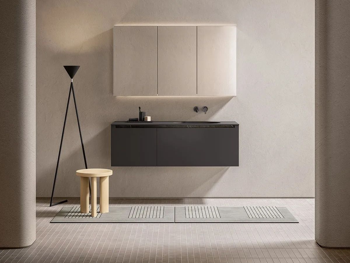 Деревянный подвесной шкаф с одной раковиной Inbani слой ARCH-00121549 - Вид №3