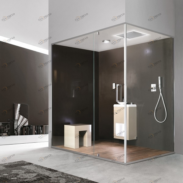 Ограждение для душа и турецкой бани Gemini 5 120х110 см 1GNM6S0 Gruppo Geromin