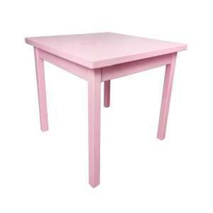 91206458 Кухонный стол квадратный 600-10009 60x75x60 см дерево цвет розовый STLM-0517542 SOLARIUS