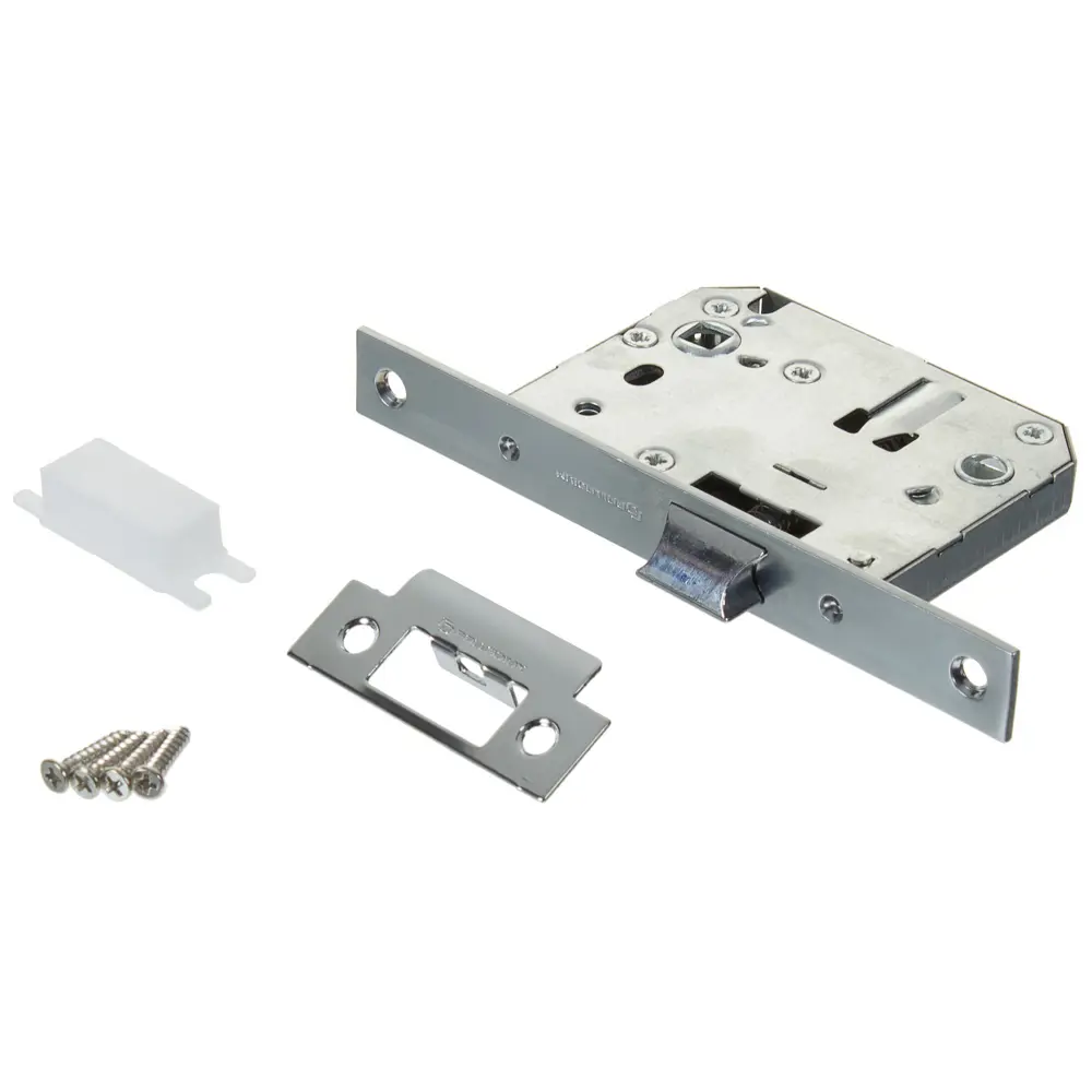 Защёлка межкомнатная Palladium 170 165x74x20 мм сталь/ЦАМ цвет матовы хром STLM-2145873 - Вид №1