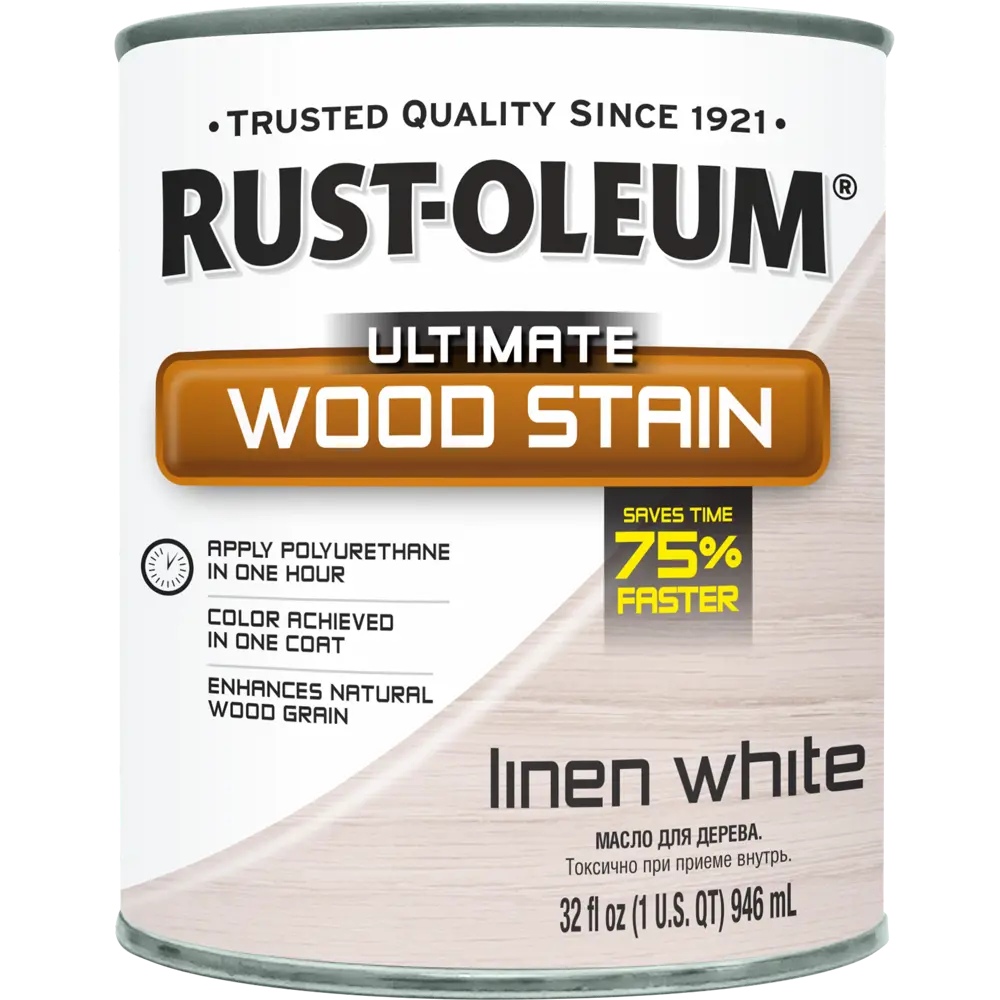 Масло тонирующее Ultimate цвет белый лен 0.946 л RUST-OLEUM STLM-2078064 - Вид №1