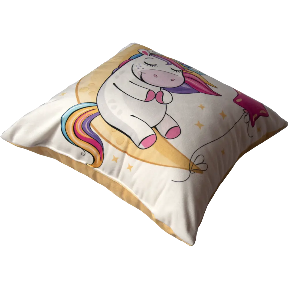 SEASONS Декоративная подушка «Единорог» 40×40 см с ярким принтом 86112133 STLM-0066286 - Вид №1