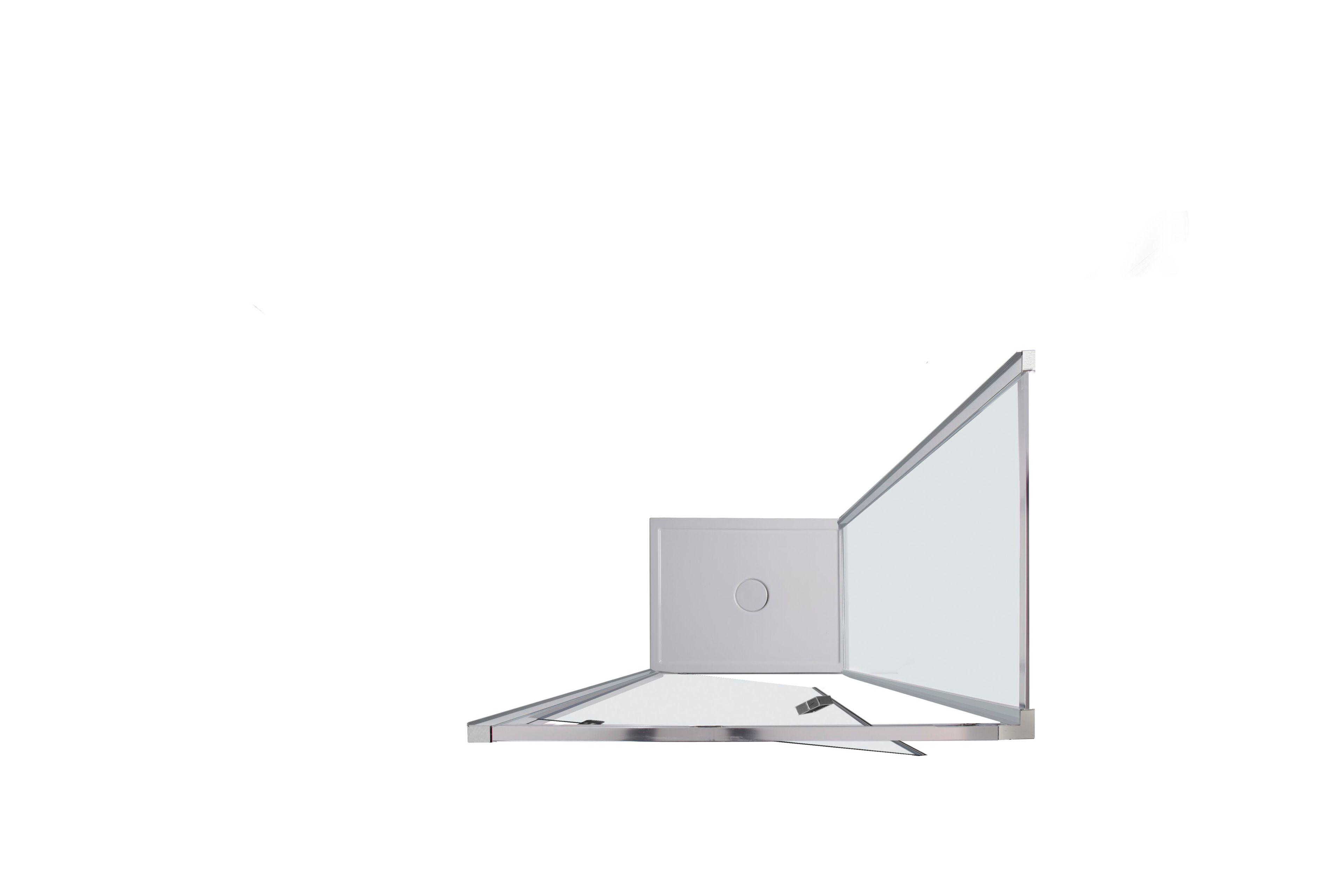 Алюминиевая и стеклянная угловая душевая кабина с распашной дверью TAMANACO FPB40 ARCH-00045822 - Вид №7