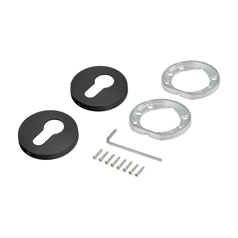 Накладка на замочную скважину Edson EDS-SC-R2 51.6 мм цвет черный STLM-2151535 - Вид №1