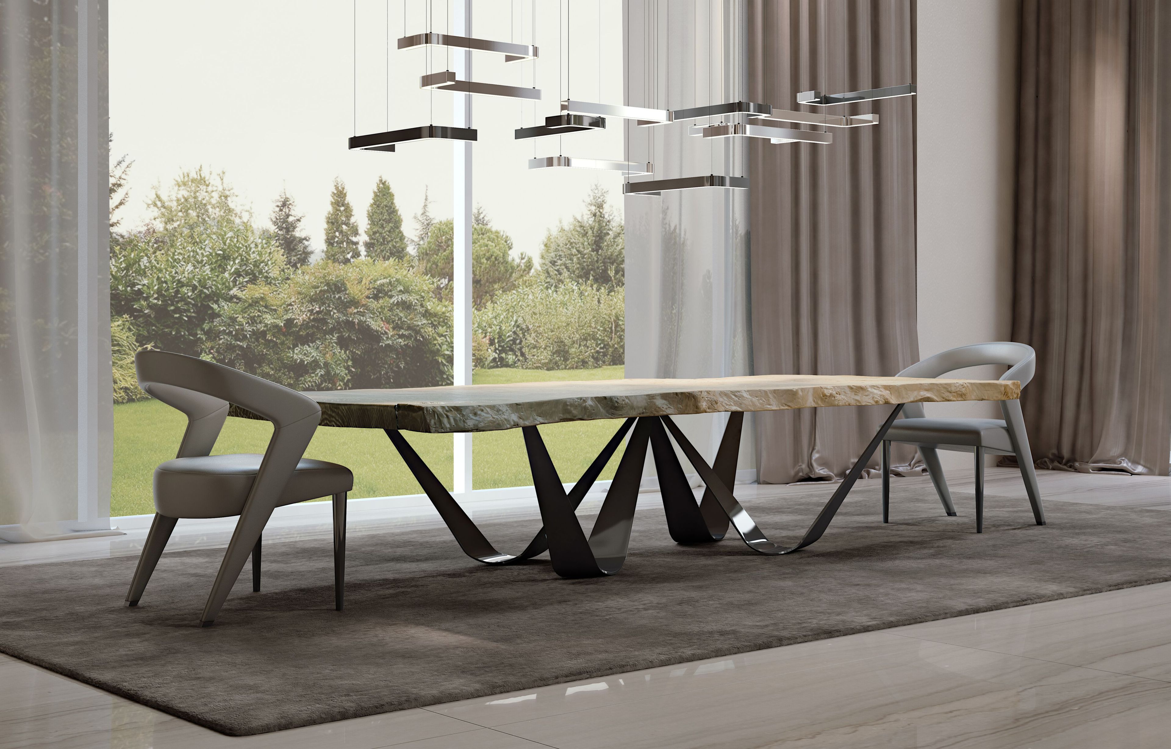 Затемняемый и модульный светодиодный подвесной светильник Bizzotto Italia Atmosphera ARCH-00082110 - Вид №3