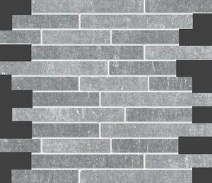Граните Стоун Цемент мозаика серый - темно-серый 300x358