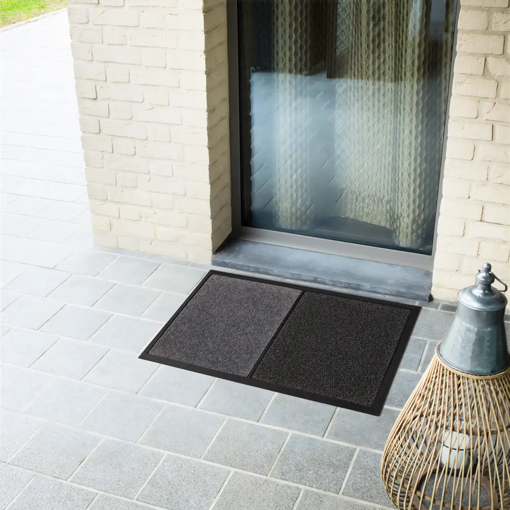 Коврик грязезащитный KREAFORTA Schelde полипропилен 45x80 см цвет серый STLM-2135309