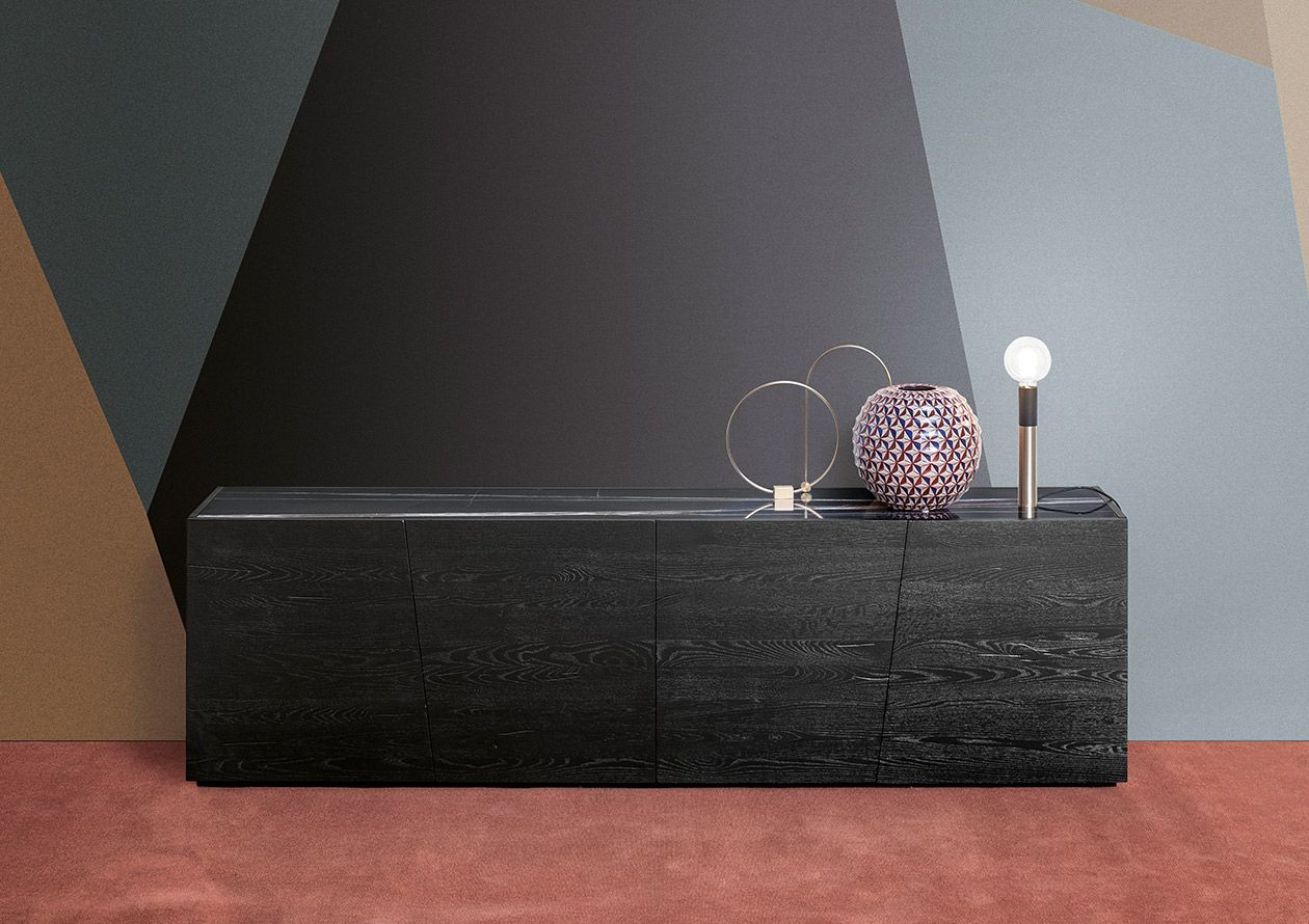 Шкаф с распашными дверцами и ящиками из массива дерева Devina Nais ARCH-00025211 - Вид №1