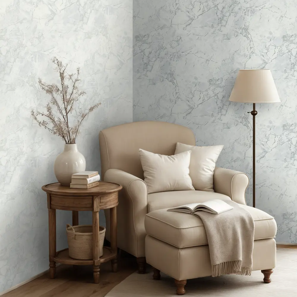 Обои флизелиновые Euro Decor Lucerna светло-серые 1.06 м 89437895 STLM-1580960 - Вид №4