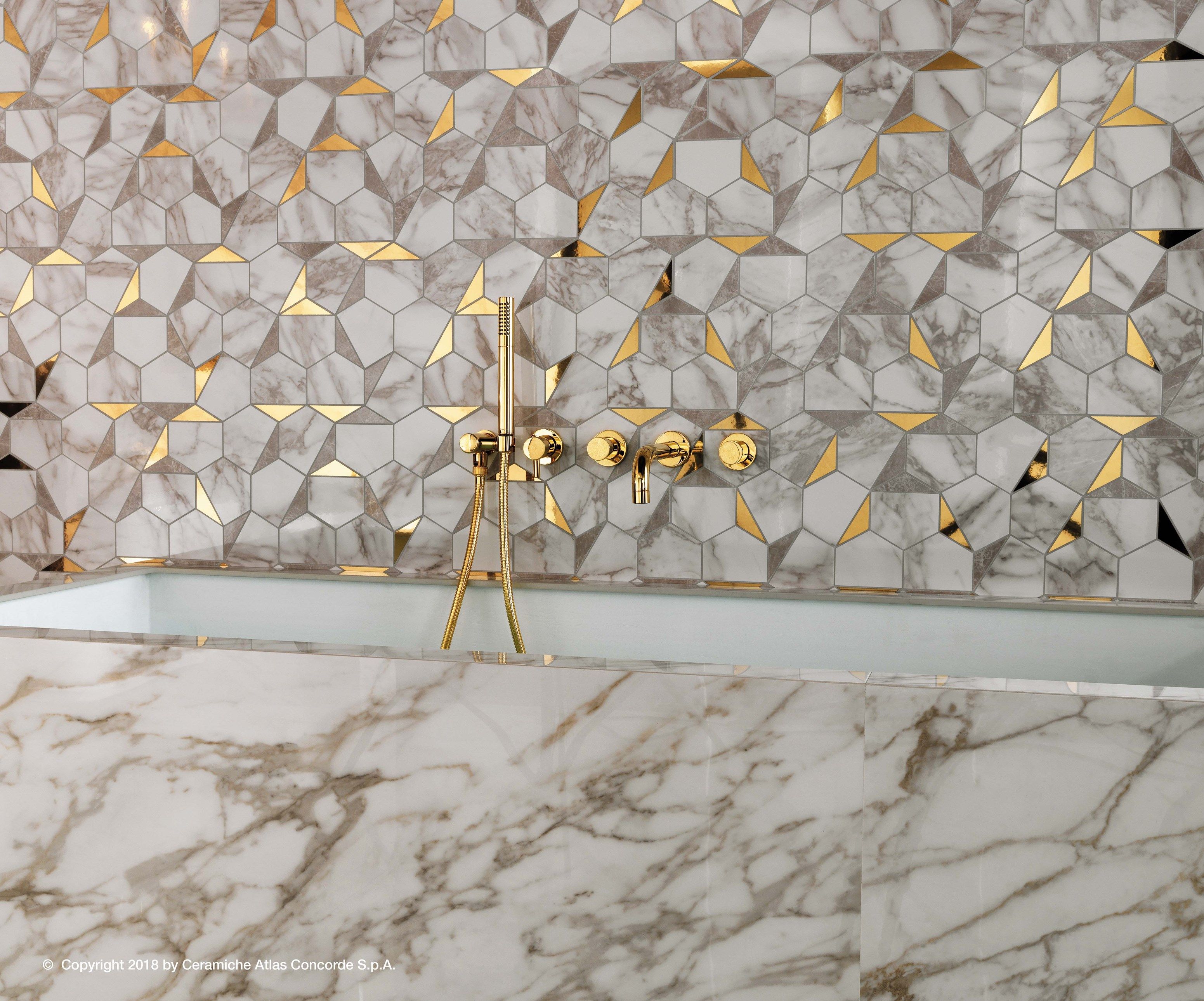 Белое керамическое покрытие с эффектом мрамора Atlas Concorde Marvel Edge ARCH-00064701 - Вид №13