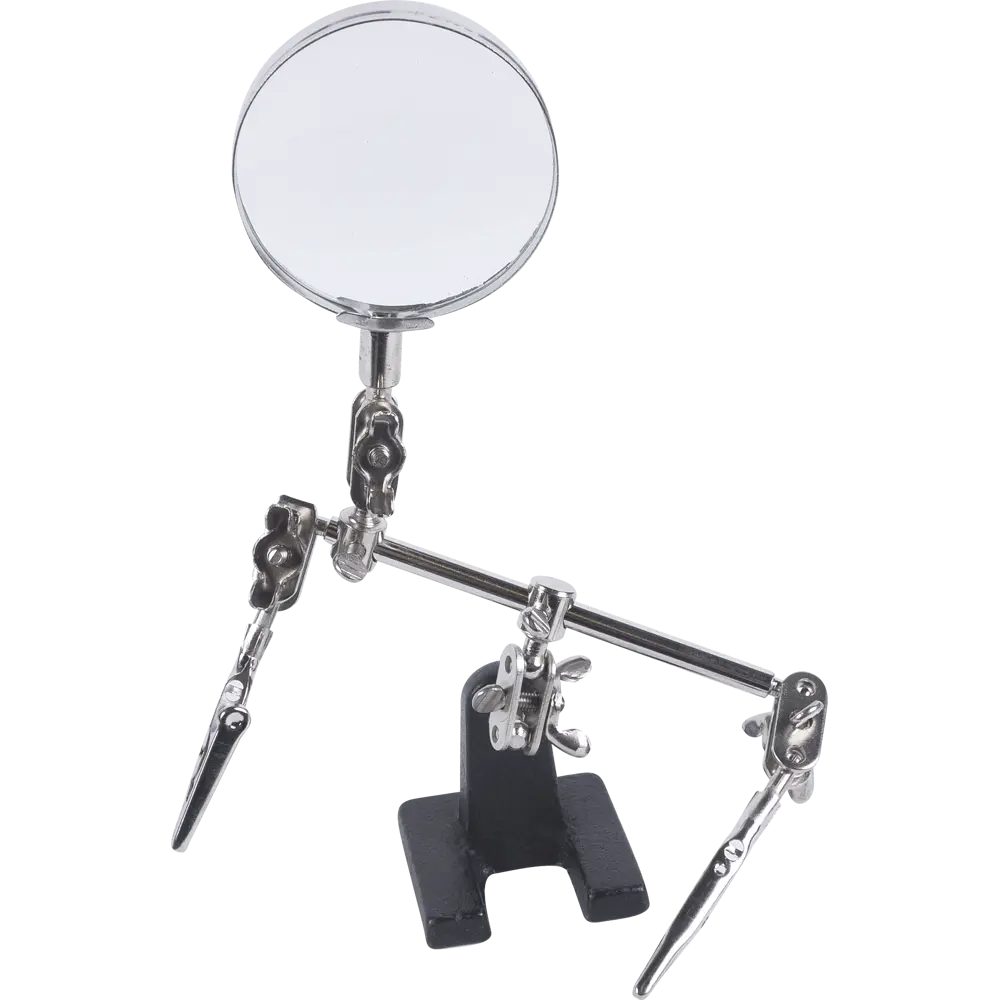 Зажим для пайки с лупой Sparta Третья рука 914605 STLM-2068566 - Вид №1