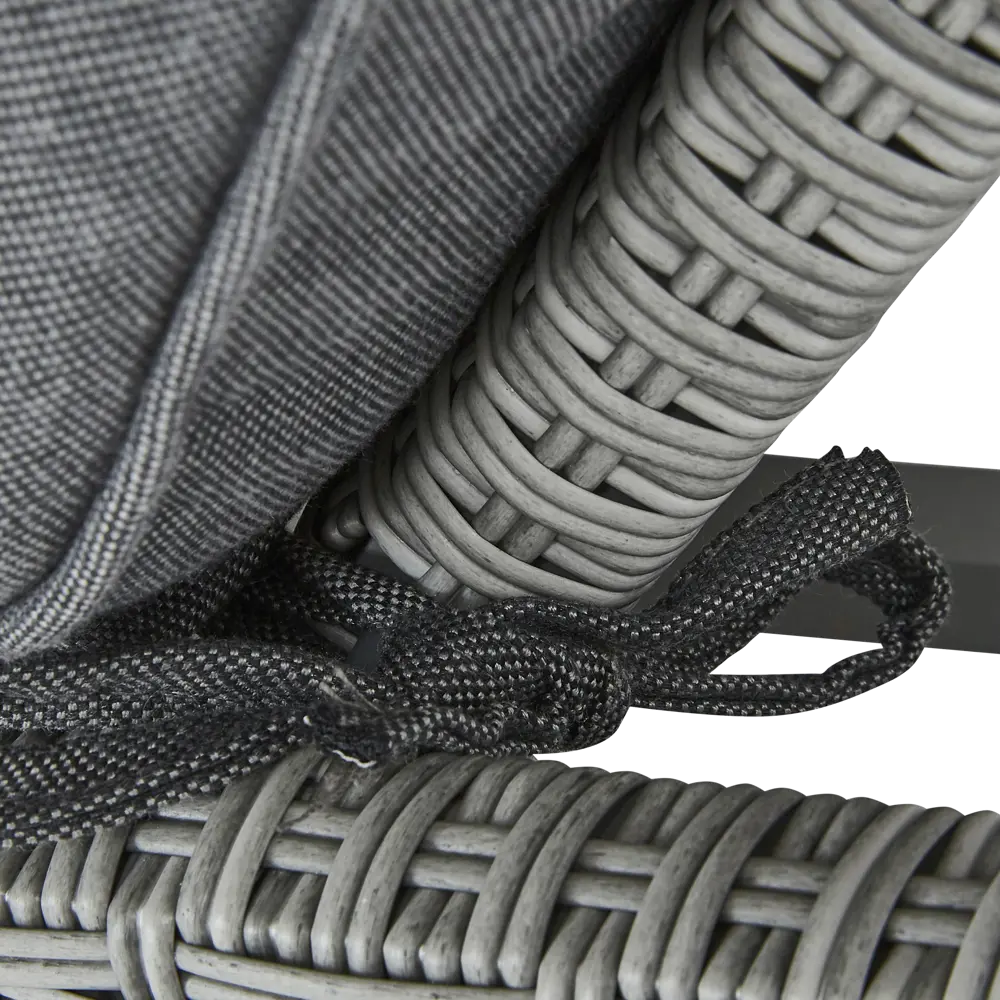Шезлонг Naterial Davos 196x65x92 см алюминий/искусственный ротанг серый STLM-2124394 - Вид №6