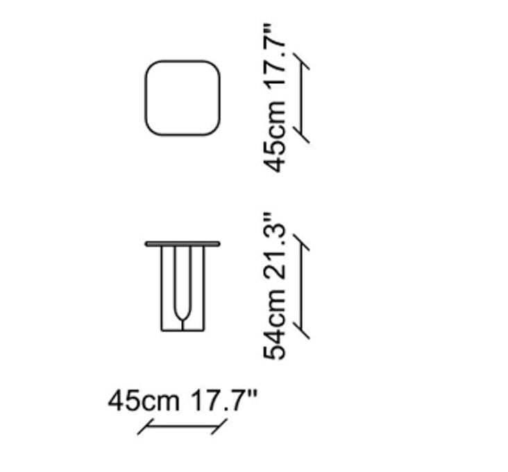 Деревянный квадратный журнальный столик с травертиновым верхом NDESIGN Ezora ARCH-00091957 - Вид №4