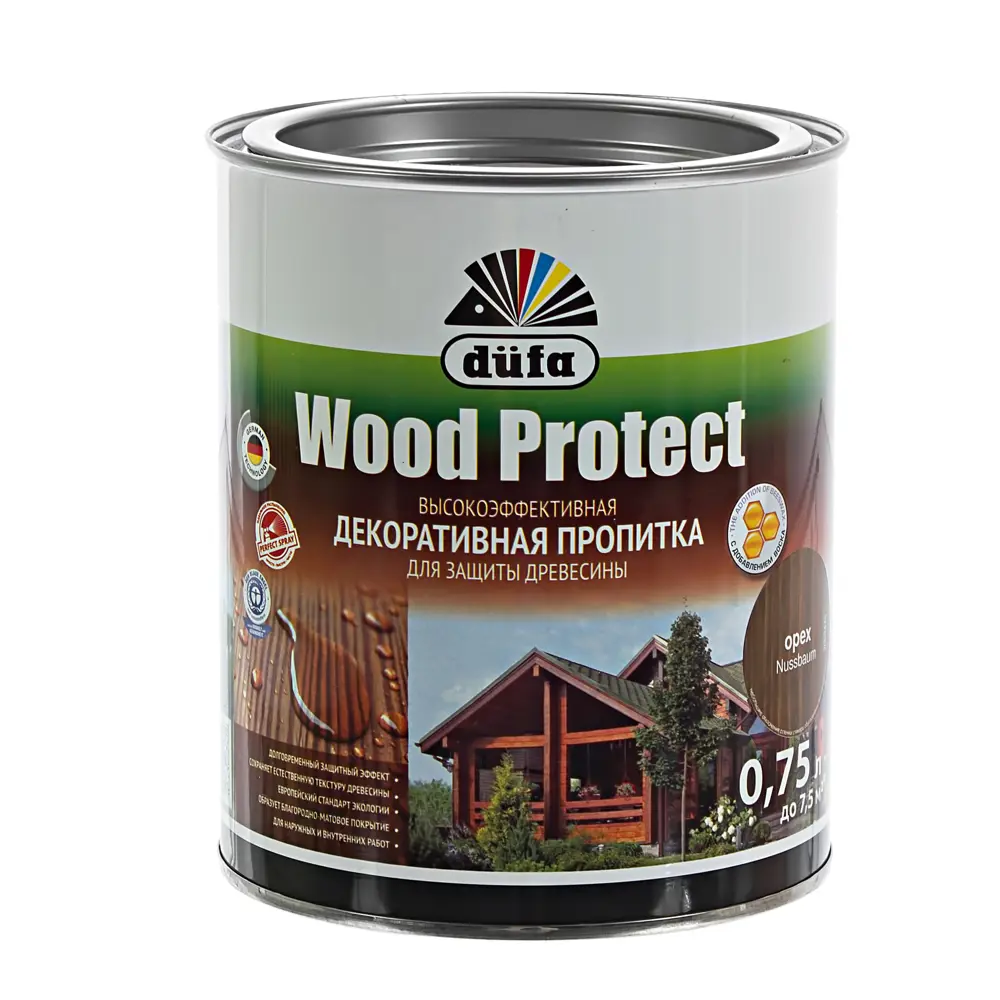 Dufa Wood Protect - антисептик для дерева с защитой от влаги и УФ-лучей 14724413 STLM-0005068 - Вид №1