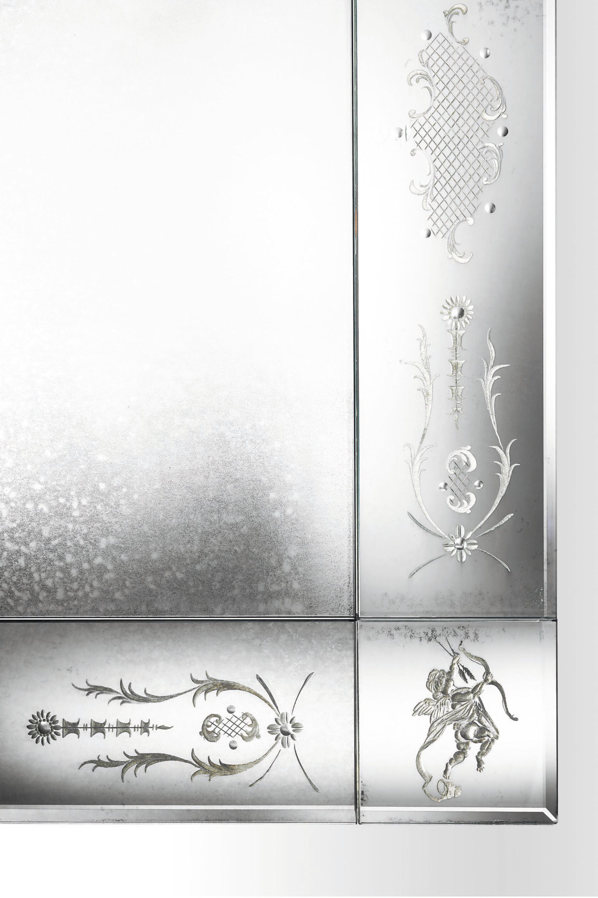 Прямоугольный стол из дерева и стекла ARTE VENEZIANA CUPIDO ARCH-00152790 - Вид №1