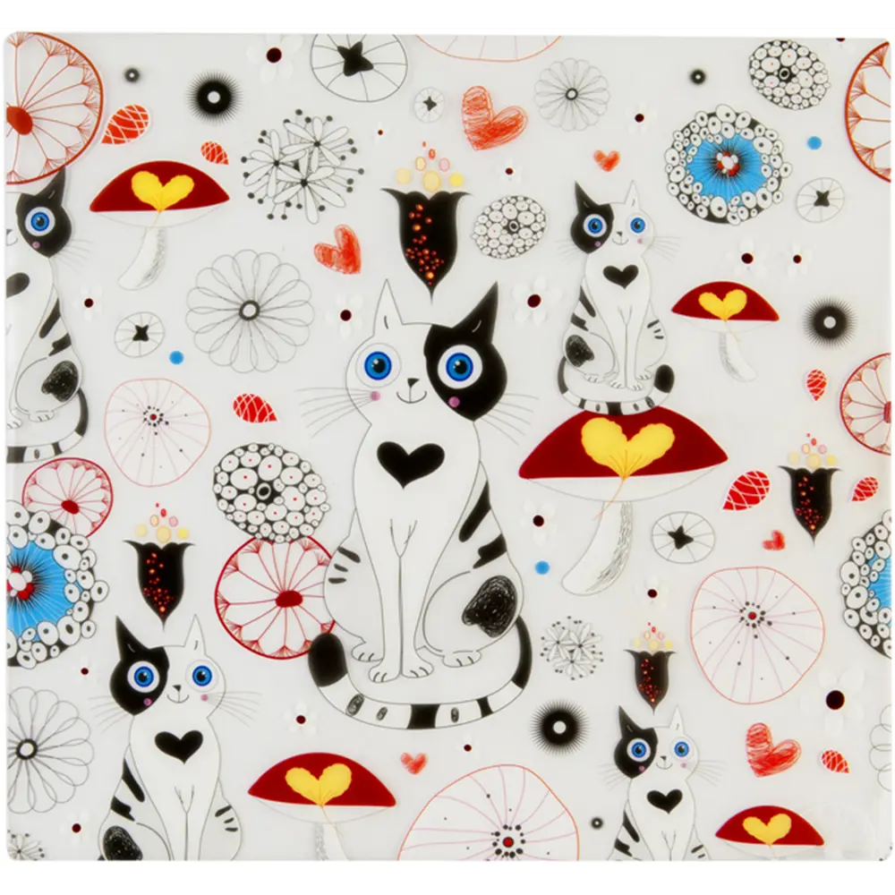 Салфетка сервировочная Котик 30x28 см прозрачная основа Santreyd STLM-2078548