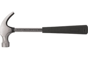 15729188 Молоток-гвоздодер, металлическая ручка, резиновая рукоятка 25 мм, 340 гр. 44612 КУРС