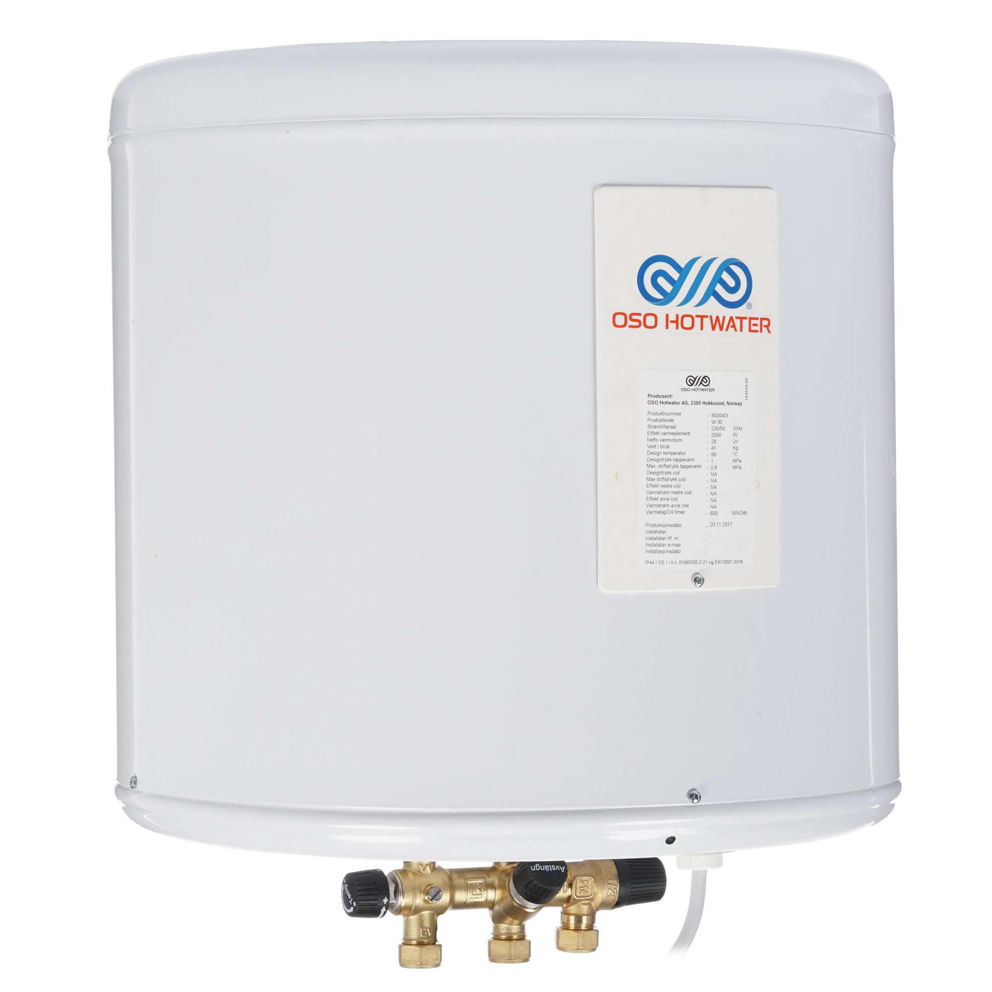 8140676 Водонагреватель электрический OSO Wally W STDN-0039255