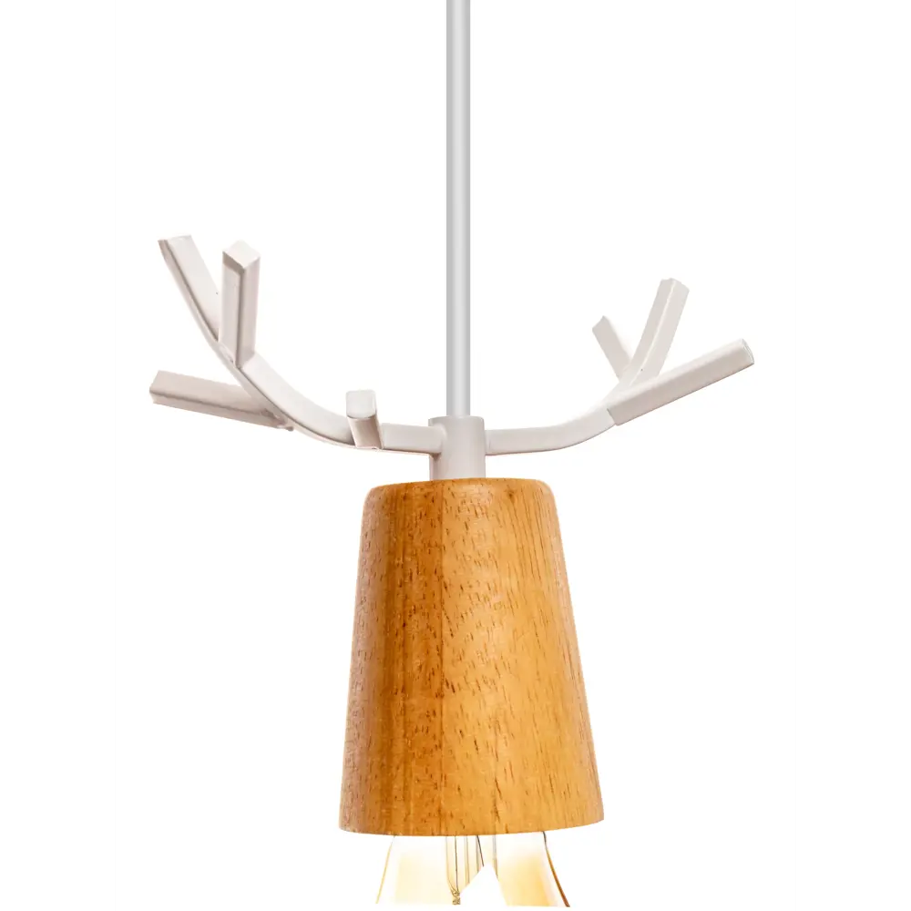 Светильник подвесной Lamplandia Antler White L1476, 1 лампа, 9 м², цвет белый STLM-2188946 - Вид №6