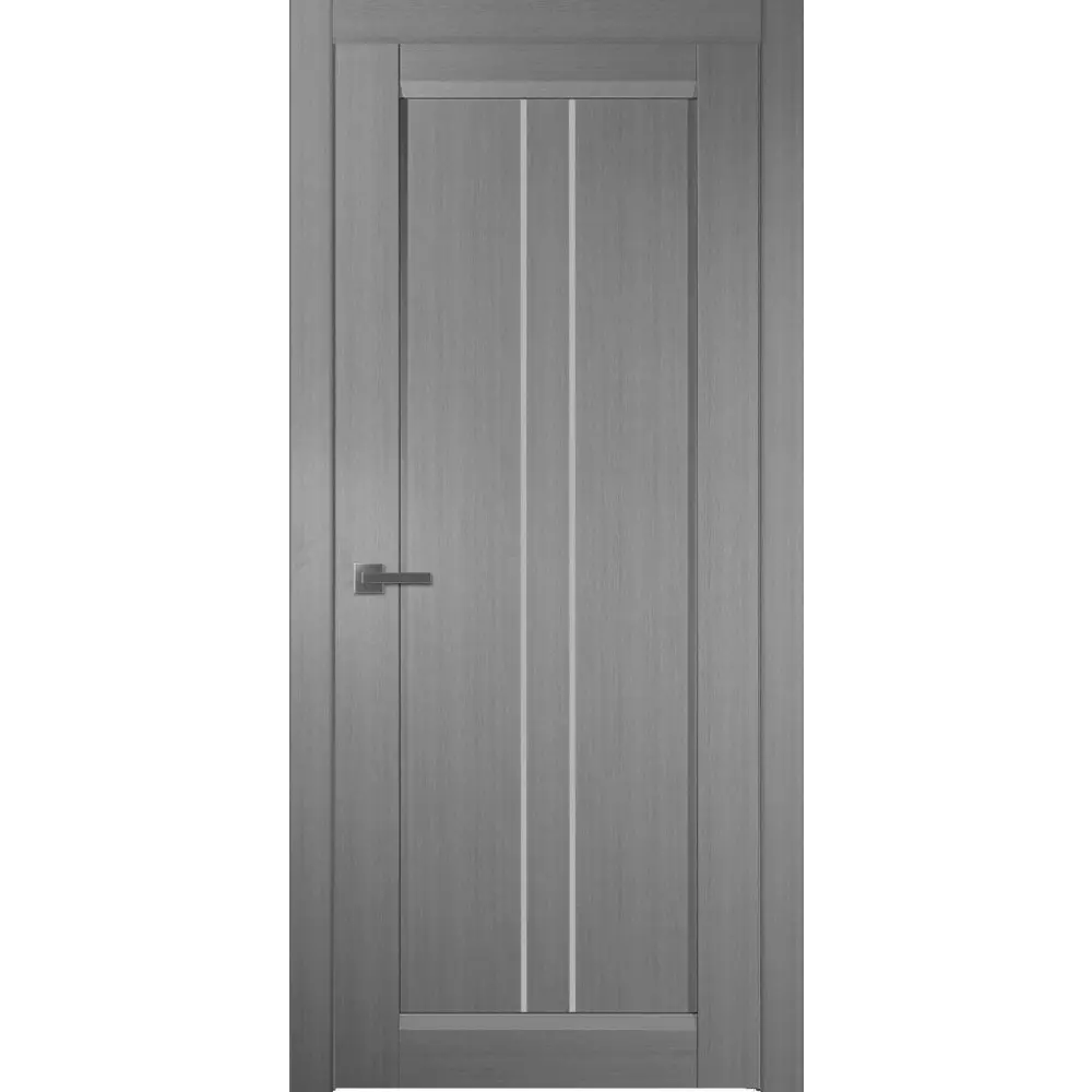 Дверь межкомнатная глухая Челси 80x200 см финиш бумага цвет сильвер с замком BELWOODDOORS STLM-2004811